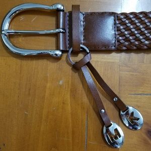 MICHAEL KORS BRAIDED LEATHER WOMEN'S SMALL BELT